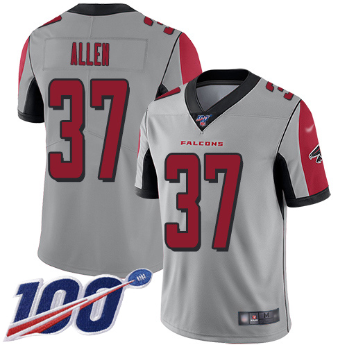 Atlanta Falcons Limited Silver Men Ricardo Allen Jersey NFL Football #37 100th Season Inverted Legend->women nfl jersey->Women Jersey